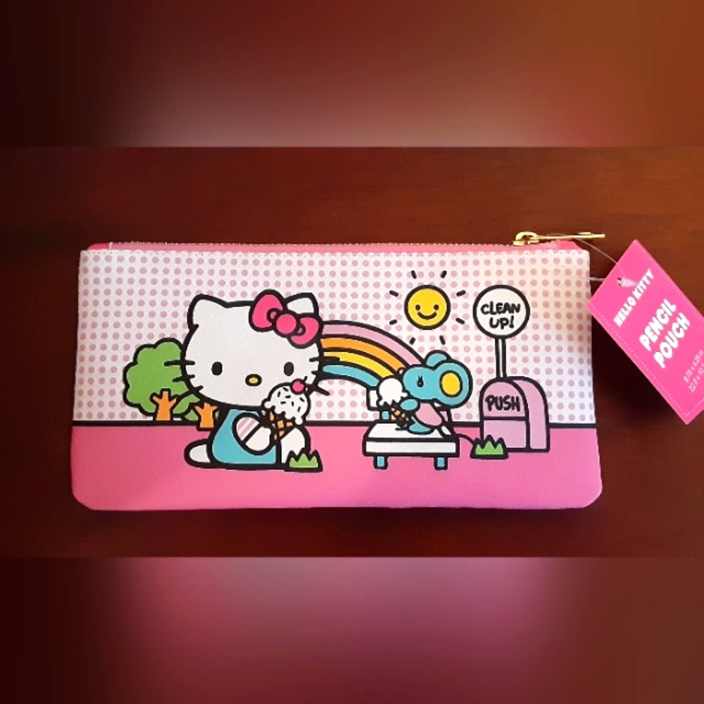 Hello Kitty Zippered Pencil Pouch
